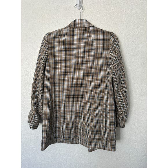 Madewell Caldwell Double-Breasted Blazer in Prejean Plaid Oversized Size XXS - Picture 6 of 10